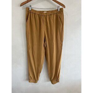 Cuyana Silk Tan/Gold Pants